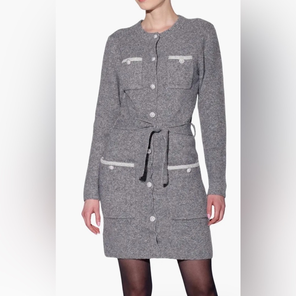 Walter Baker Grey Sweater Dress
